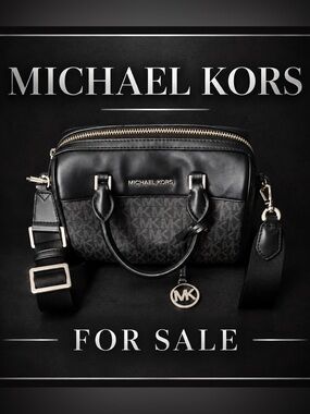 Michael Kors Black and Gray Belt Bag Sleek Design